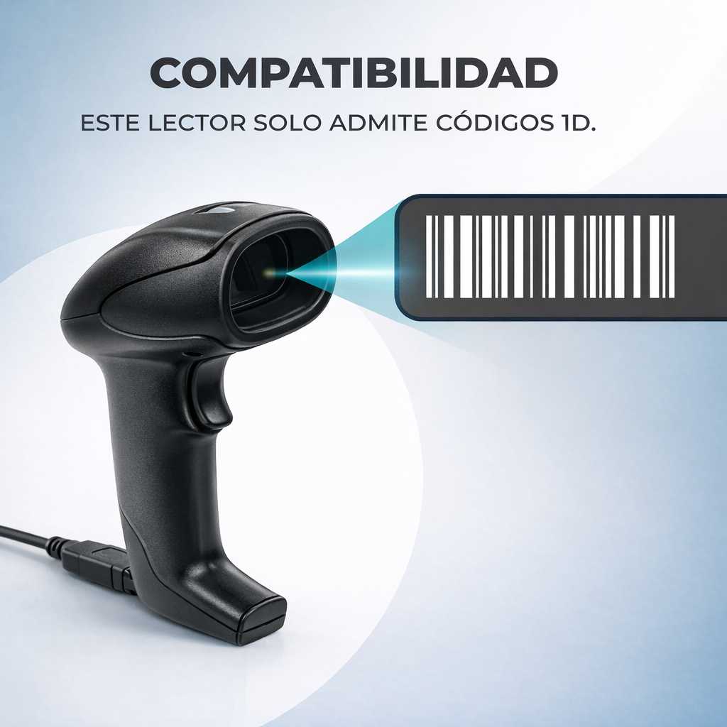LECTOR DE CODIGO BARRA LASER GLOBAL 1D BS-1DUSB