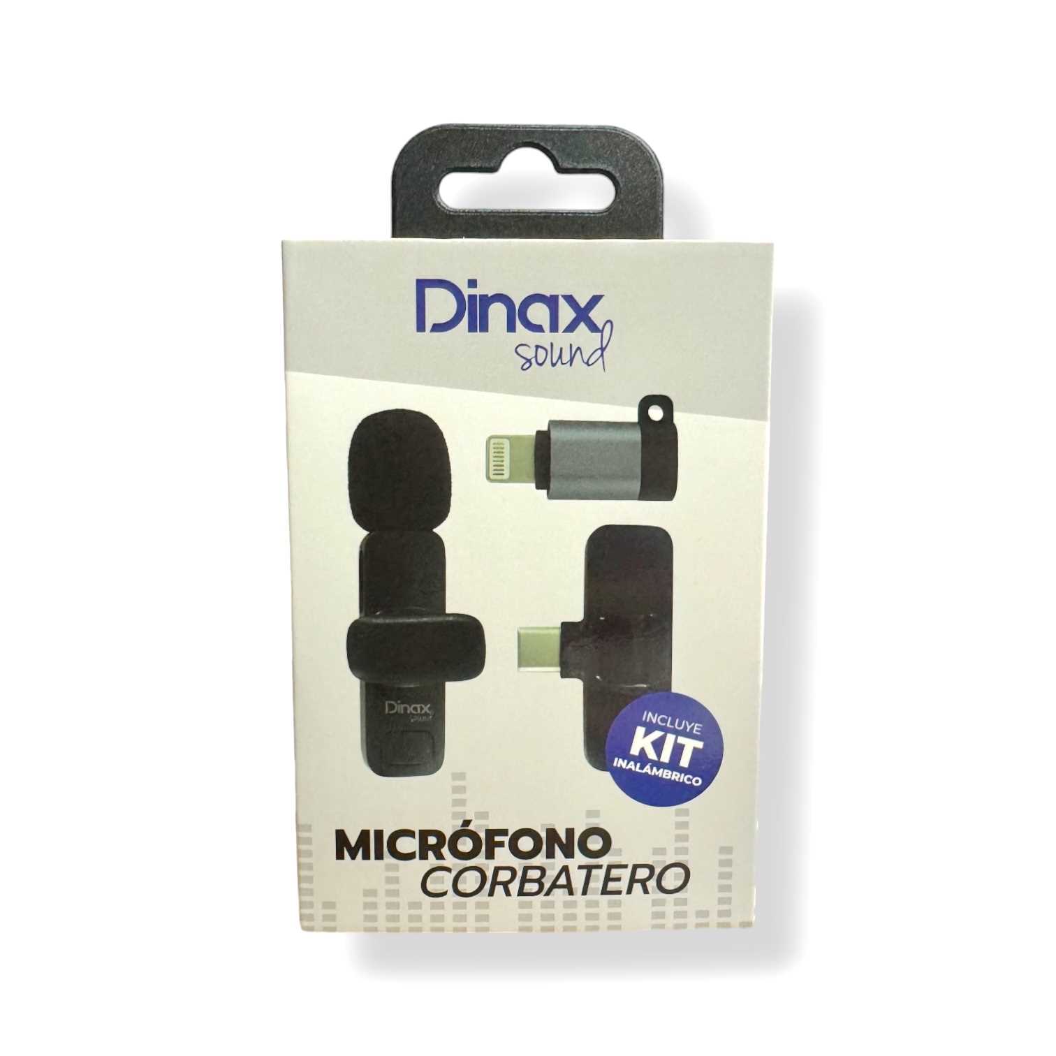 MICROFONO CORBATERO INALAMBRICO TIPO C DINAX + IPHONE