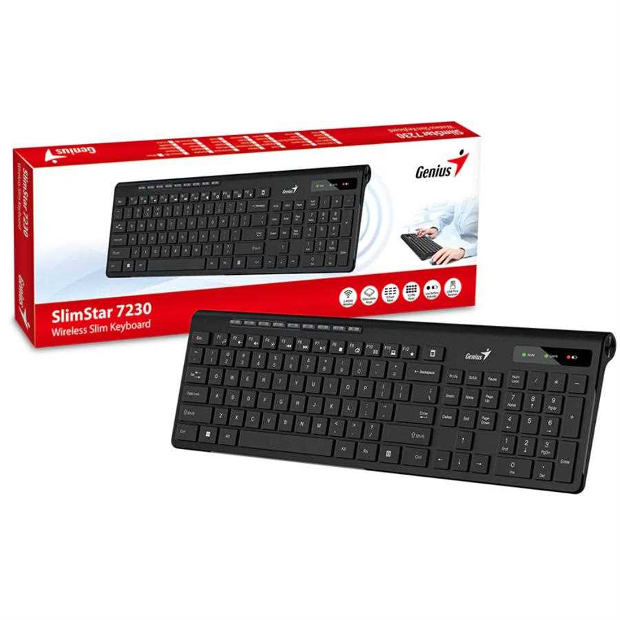 TECLADO GENIUS INALAMBRICO SLIMSTAR 7230