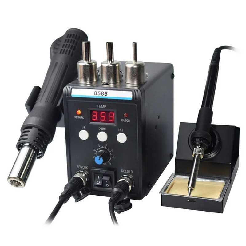 MAQUINA SOLDADORA + PISTOLA CALOR SQ-K8586