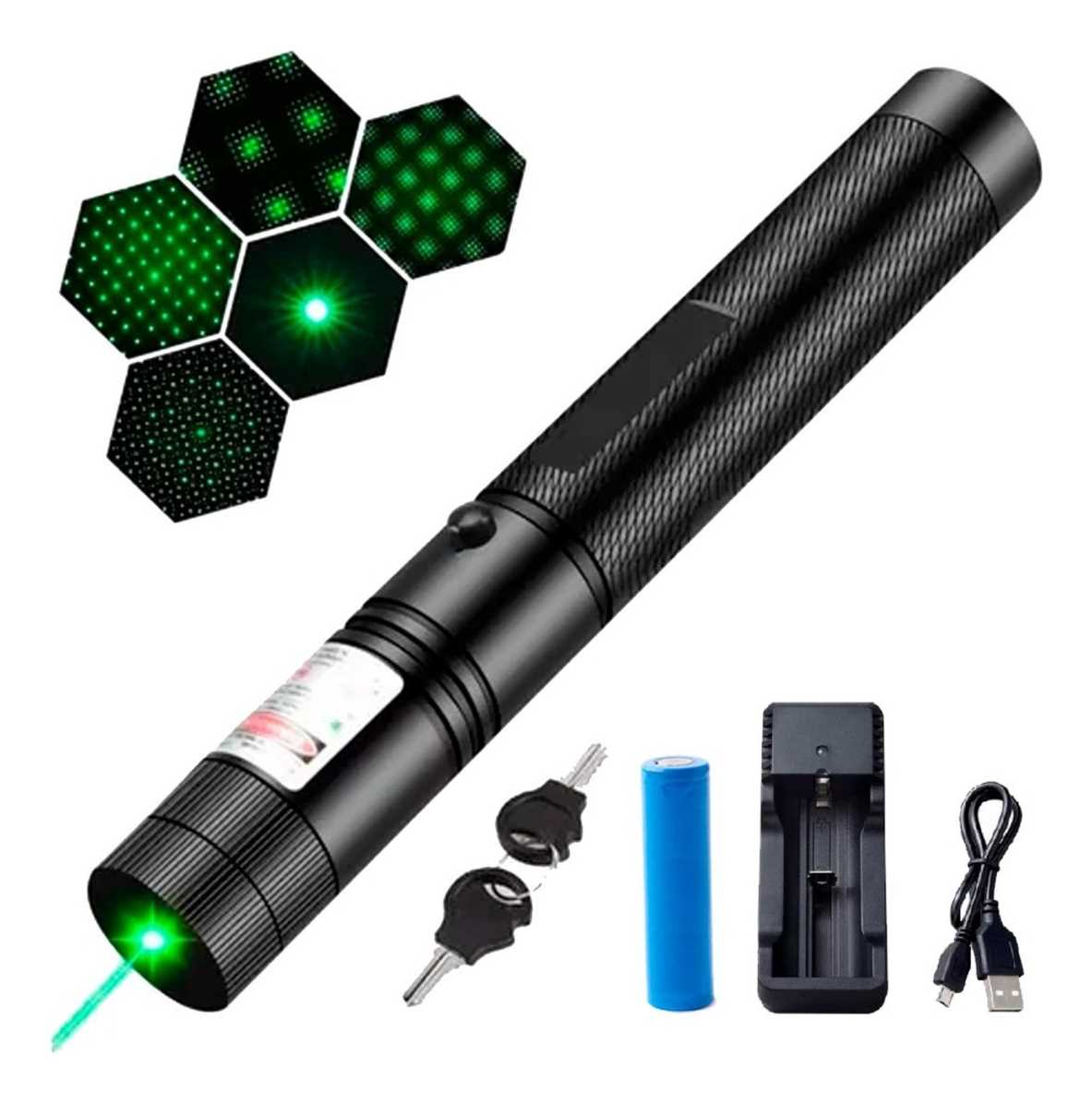 PUNTERO LED LASER VERDE 303 MULTIPUNTA