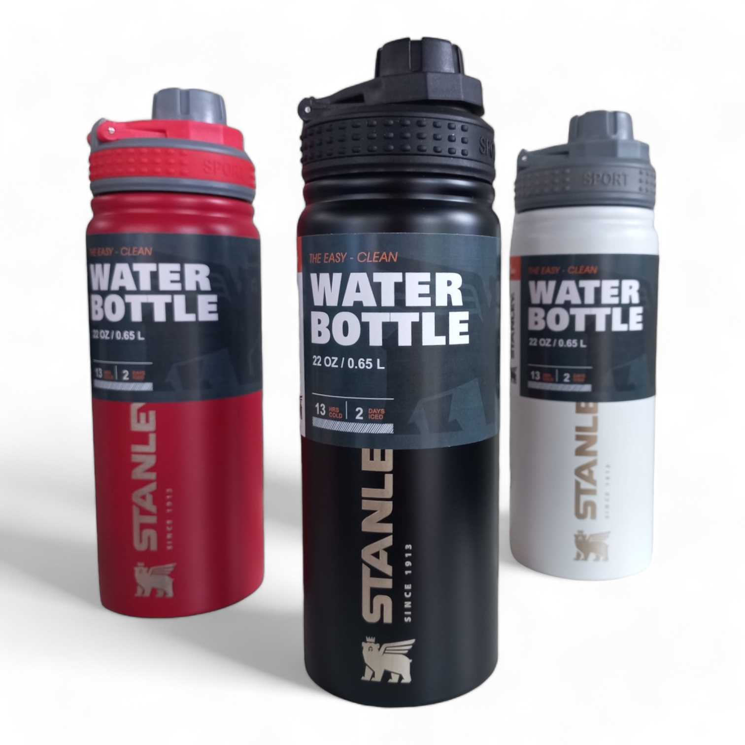 TERMO STANLEY DEPORTIVO 600CC NEGRO (COPIA DELUXE)