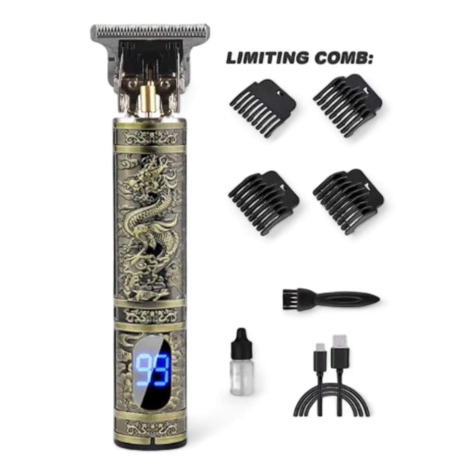 CORTADOR DE PELO TRIMMER T9 DRAGON VISOR TSC-201