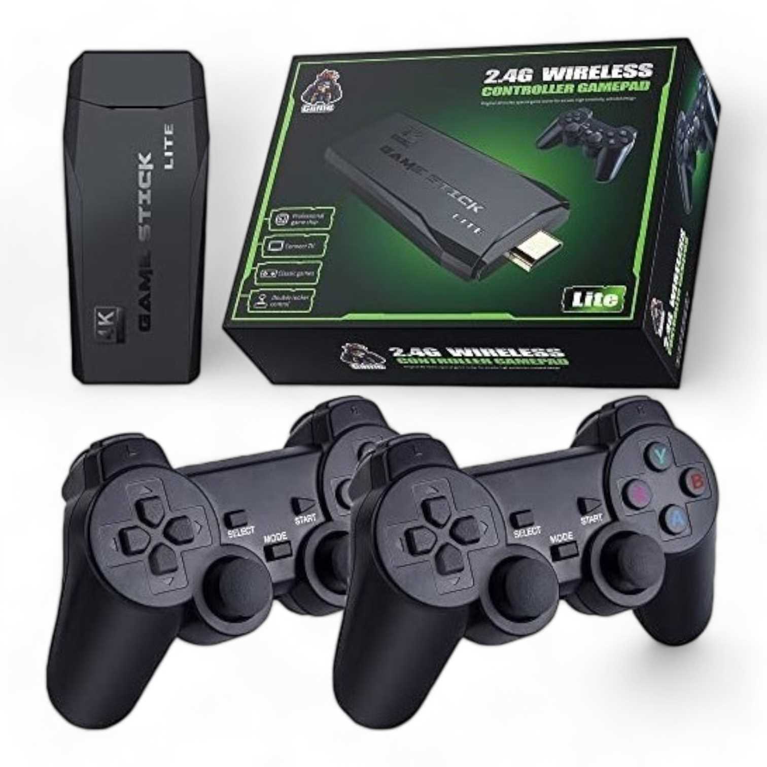 CONSOLA DE JUEGOS RYR LITE M8 C/2 JOYSTICK/3555 JUEGOS