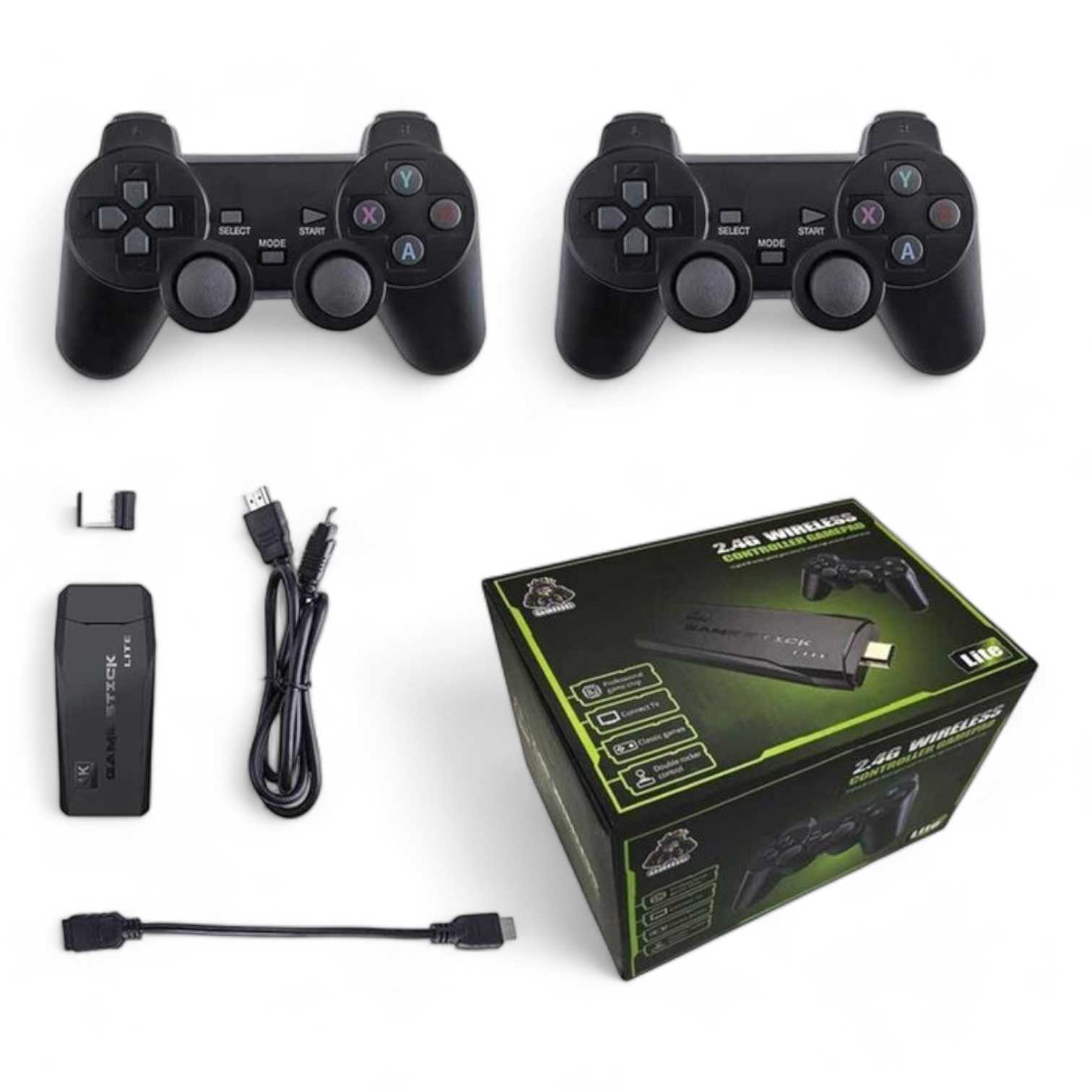 CONSOLA DE JUEGOS RYR LITE M8 C/2 JOYSTICK/3555 JUEGOS