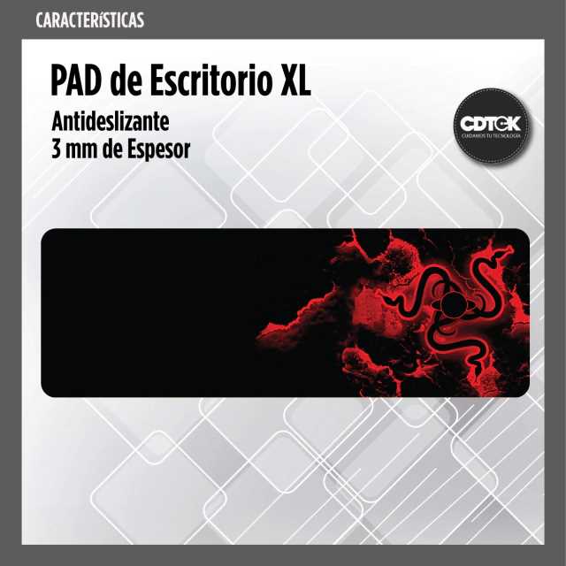 PAD MOUSE CDTEK BIGG 8 DRAGON XL 90X28CM