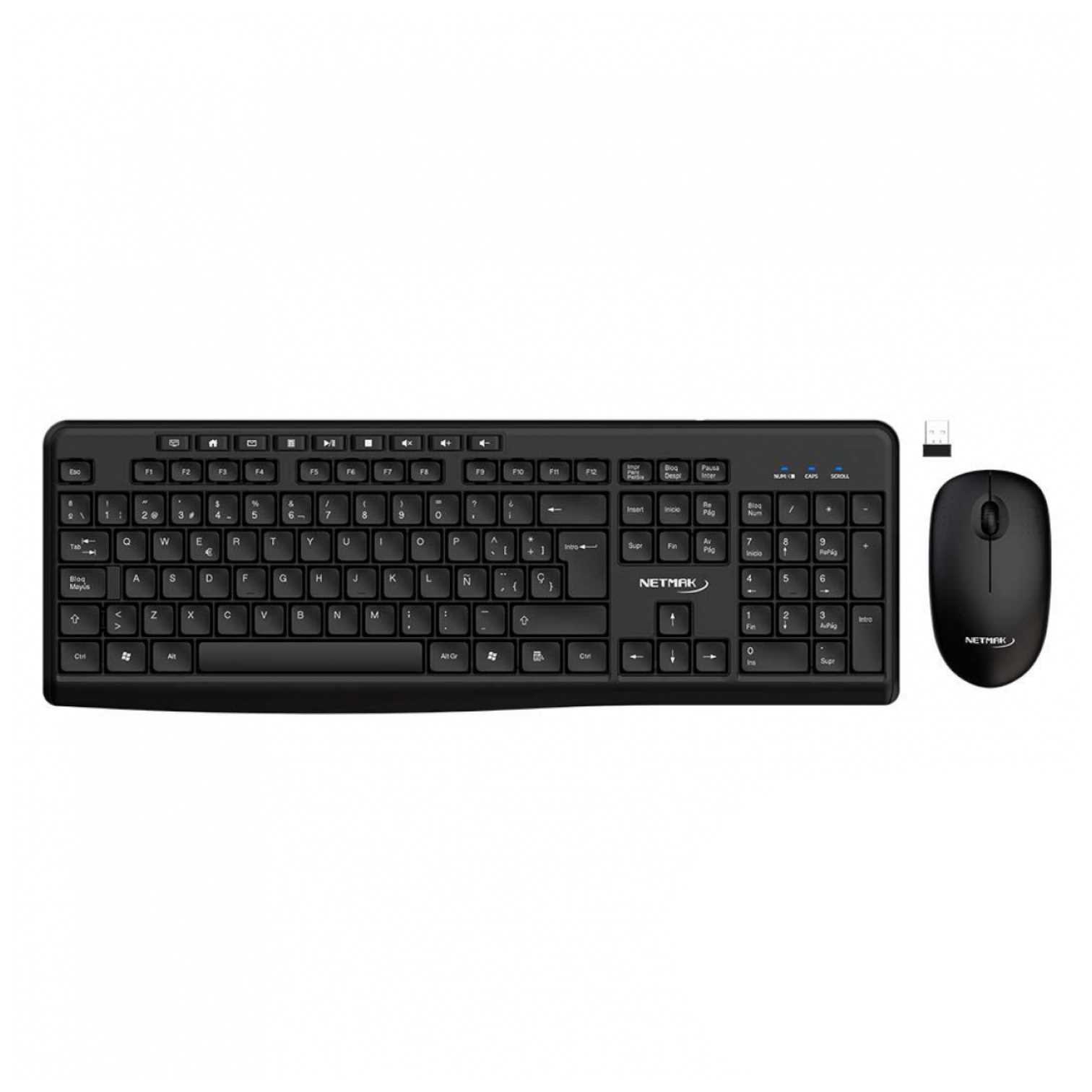 TECLADO Y MOUSE NETMAK INALAMBRICO NM-KB770