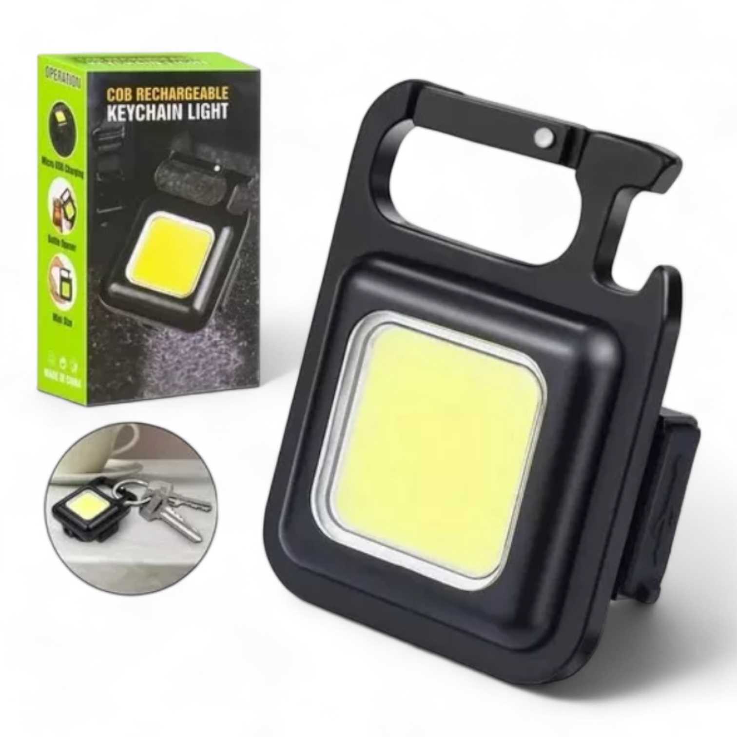 LINTERNA LED LLAVERO DESTAPADOR 500 LUMENS
