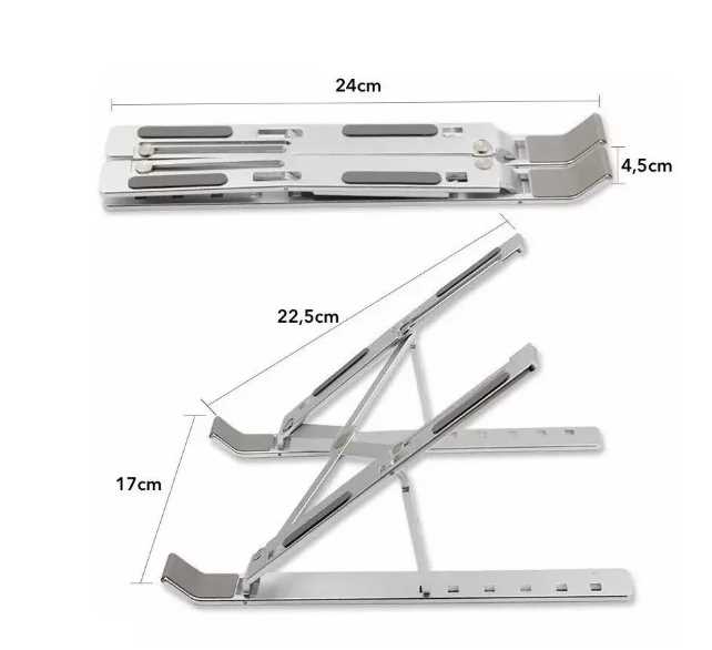 SOPORTE NOTEBOOK PLEGABLE RYR ALUMINIO ZJ-29