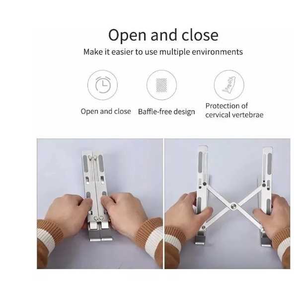 SOPORTE NOTEBOOK PLEGABLE RYR ALUMINIO ZJ-29