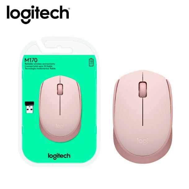 MOUSE LOGITECH INALAMBRICO M170 ROSA