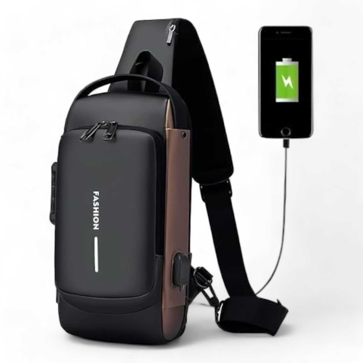 MOCHILA BANDOLERA RYR FASHION C/CANDADO