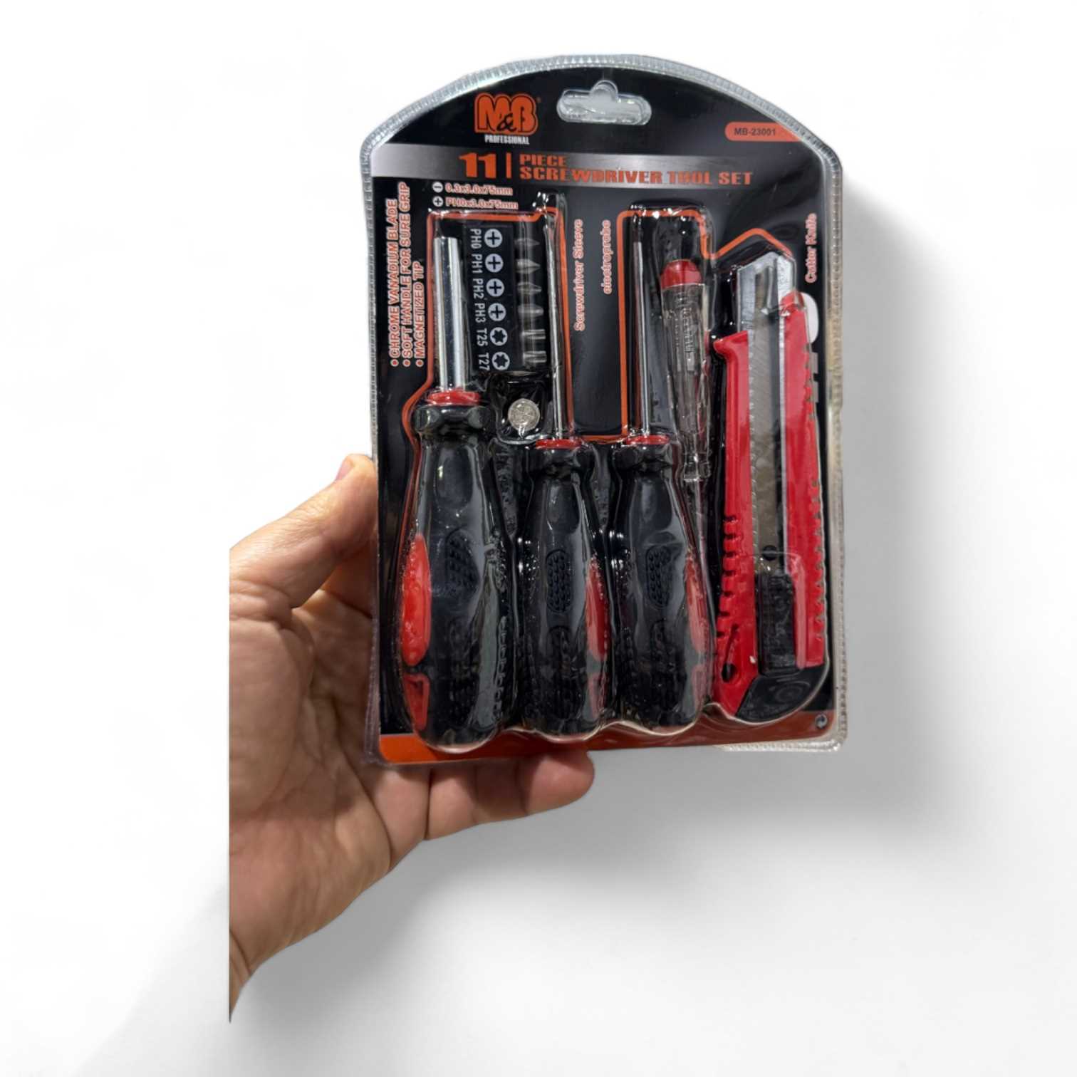 JUEGO HERRAMIENTAS 11 PIEZAS GMB-23001