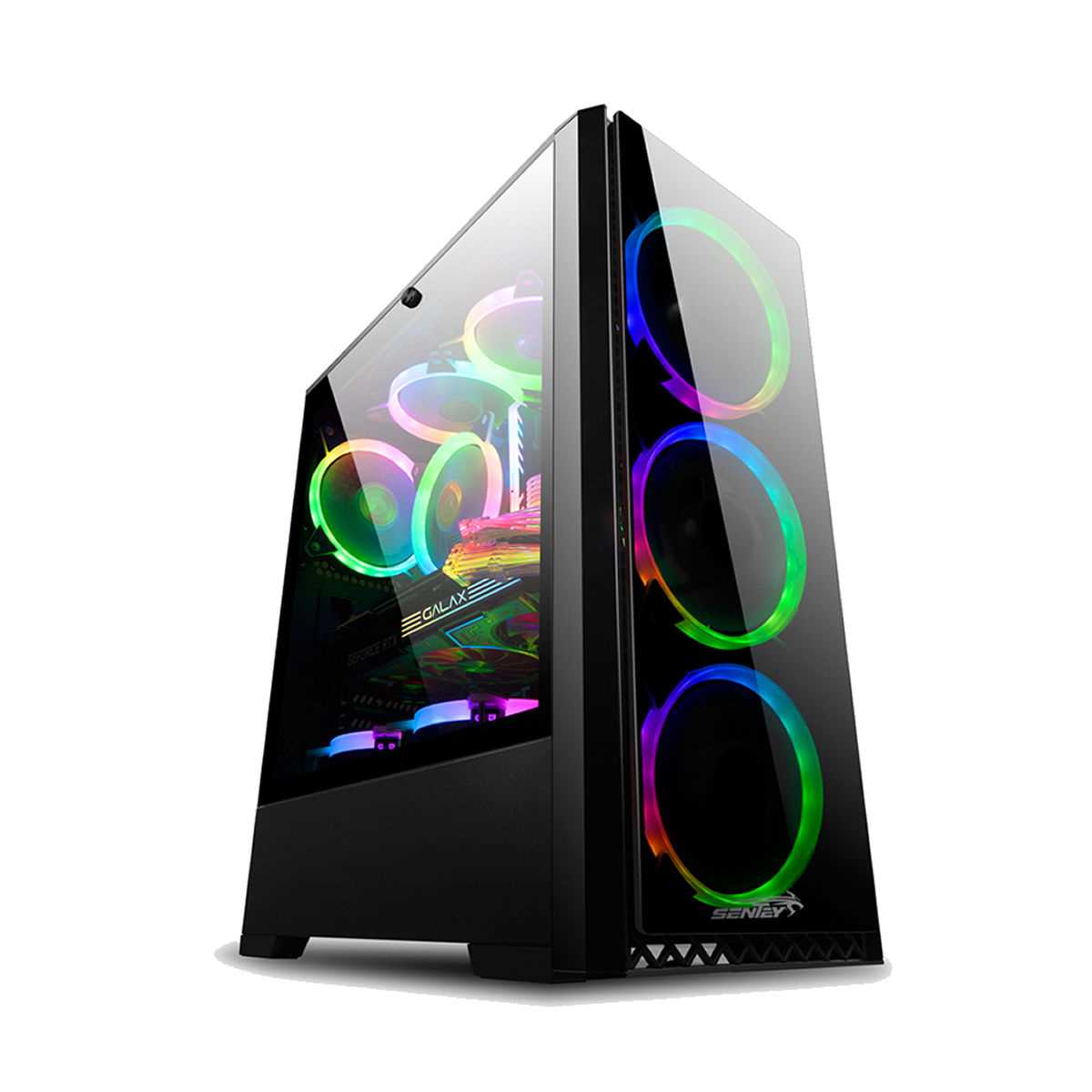 GABINETE SENTEY TM20-SF  RGB S/FUENTE 4 FAN