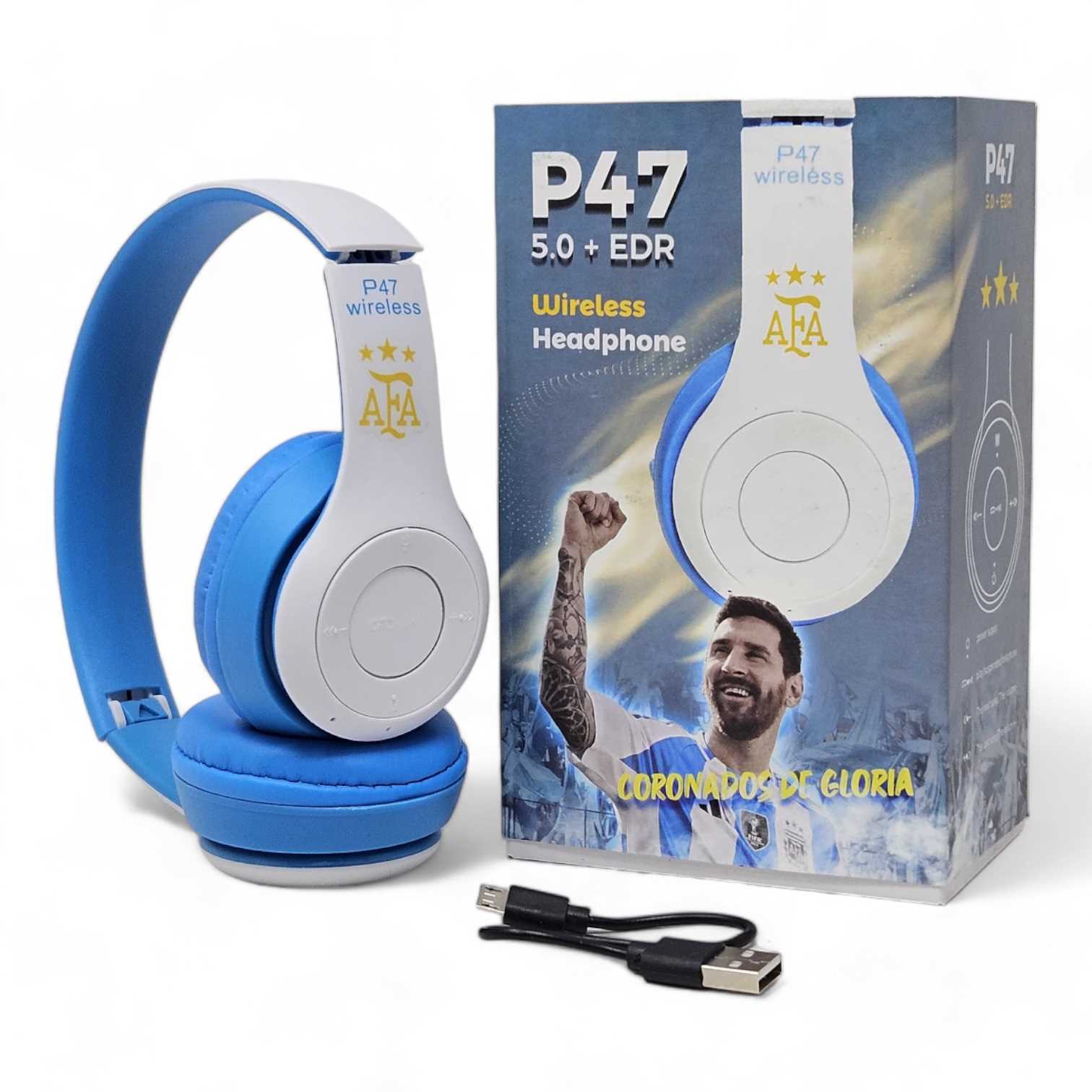 AURICULAR VINCHA BLUETOOTH 5.0 P47 COPA AMERICA