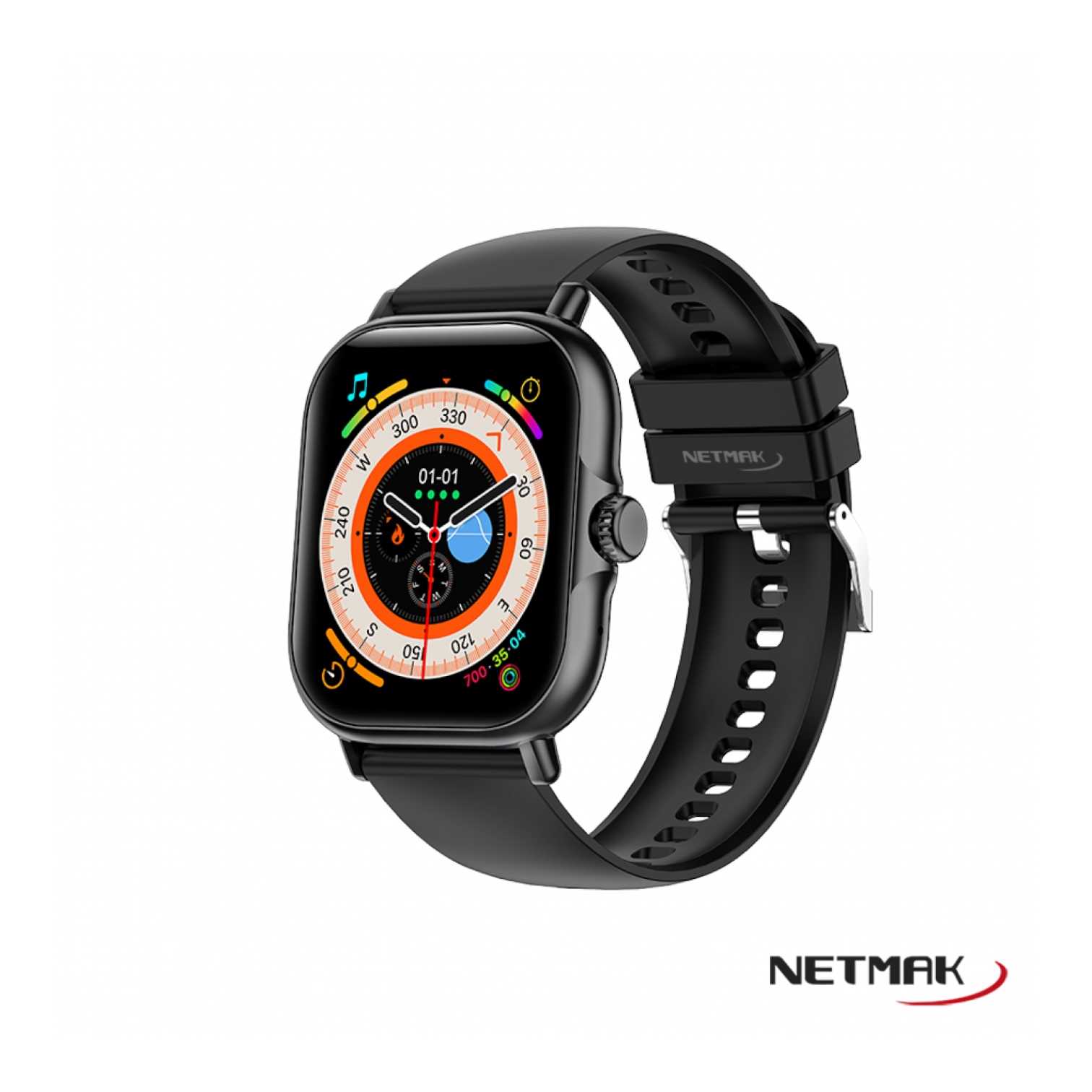 RELOJ SMARTWATCH NETMAK NM-ACTION NEGRO
