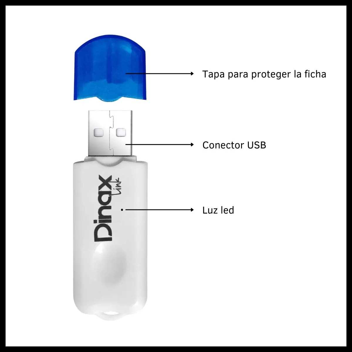 PUERTO BLUETOOTH 2.1 AUDIO DINAX DX-REBLU810 USB