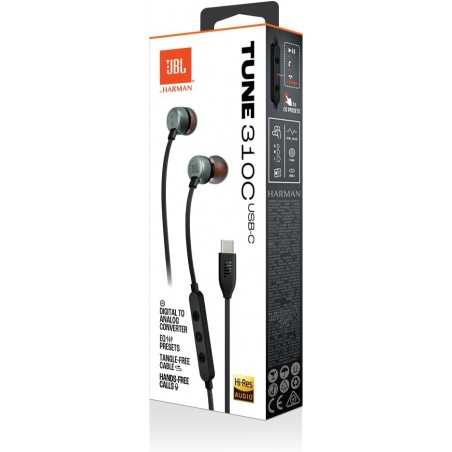 AURICULAR JBL IN-EAR T310C TIPO C NEGRO