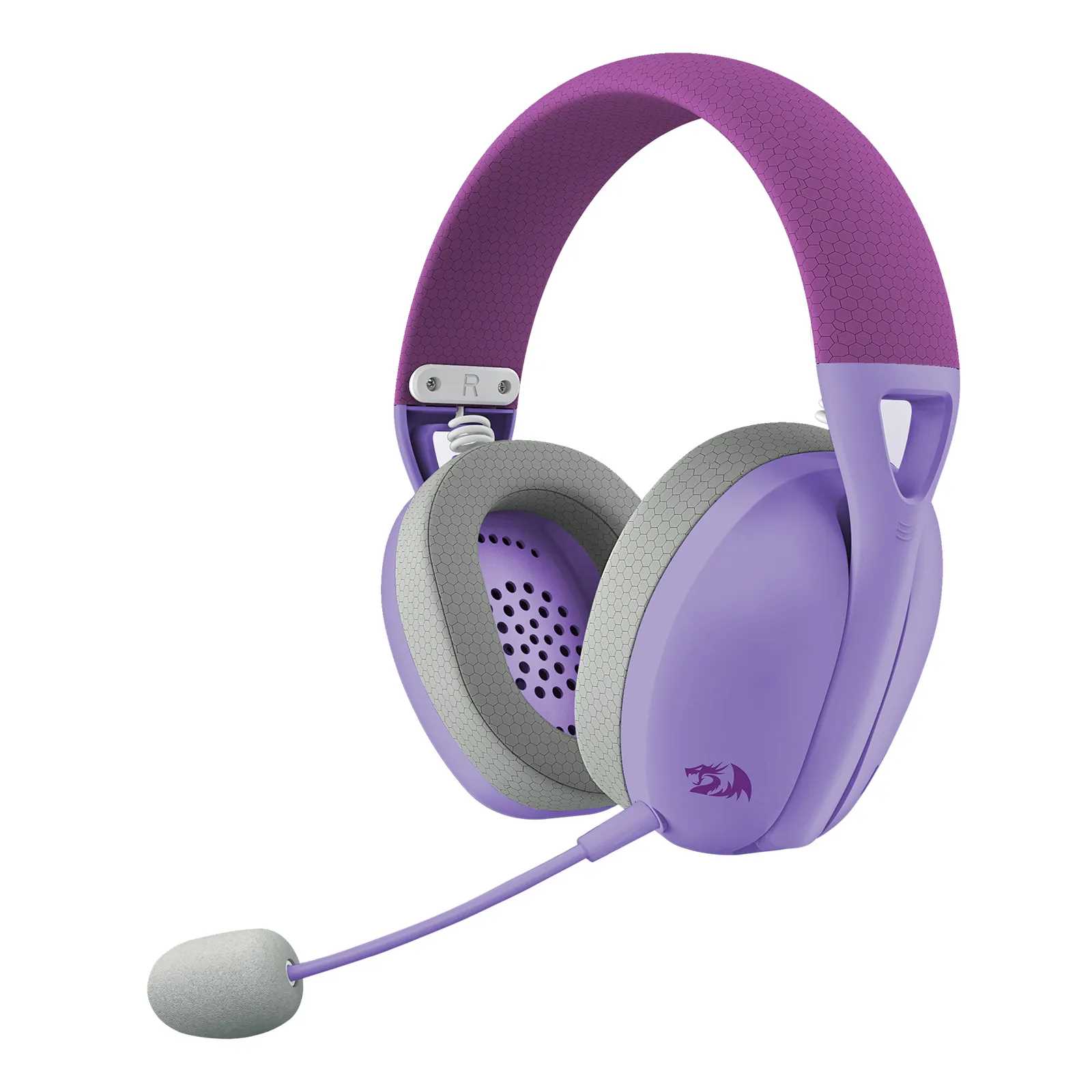 AURICULAR REDRAGON  IRE H848  WIRELESS GRIS PURPLE