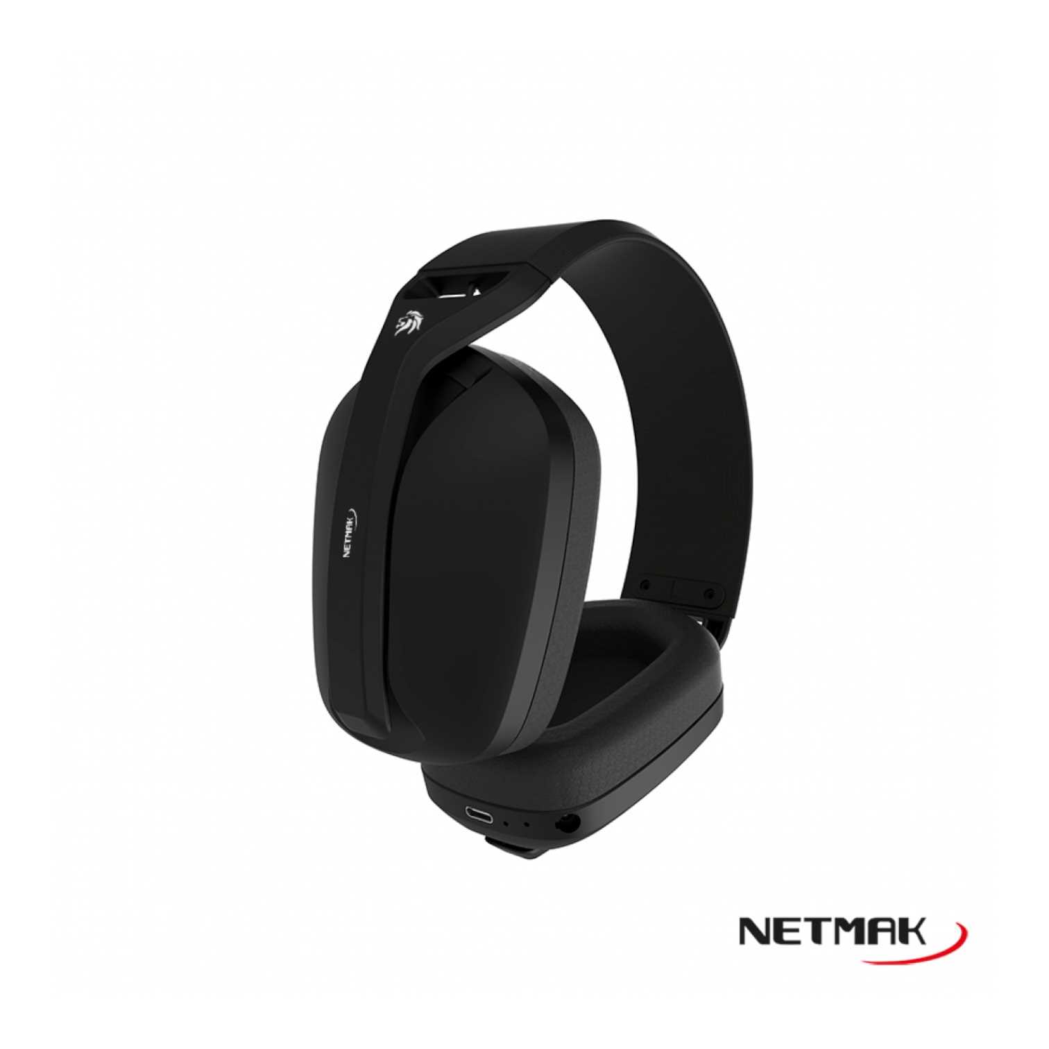 AURICULAR BT NETMAK VINCHA GAMER NM-N35 NEGRO (WIFI/BT/PLUG)