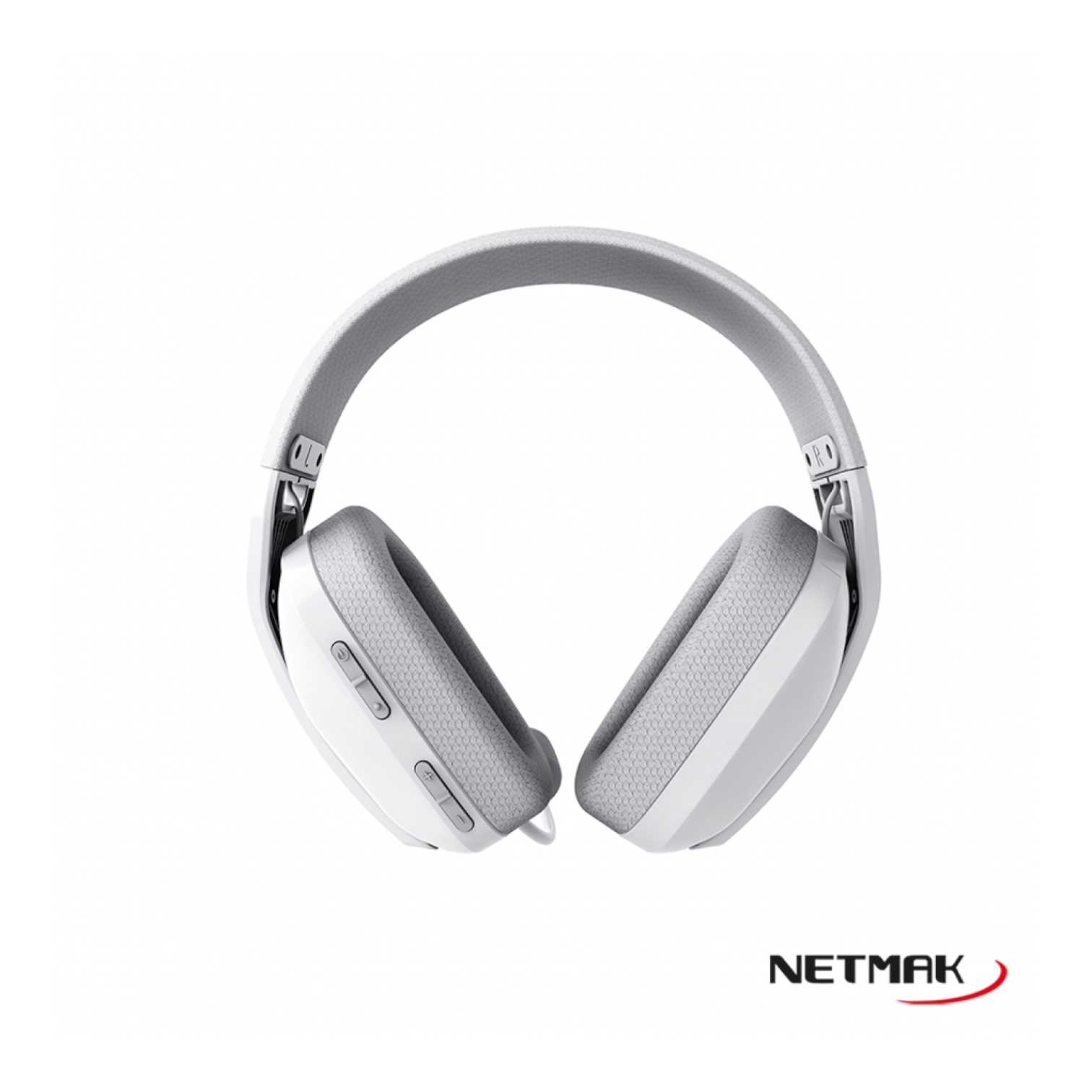 AURICULAR BT NETMAK VINCHA GAMER NM-N35 BLANCO (WIFI/BT/PLUG)
