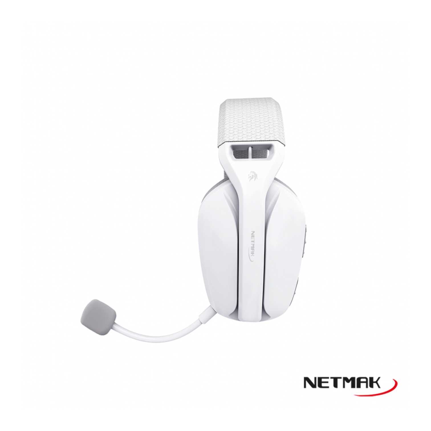 AURICULAR BT NETMAK VINCHA GAMER NM-N35 BLANCO (WIFI/BT/PLUG)