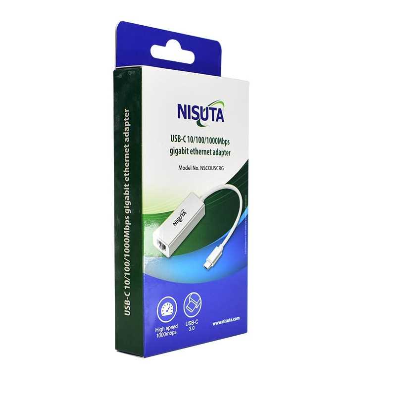 CONVERSOR TIPO C A RED (RJ45) GIGABIT NISUTA NSCOUSCRG