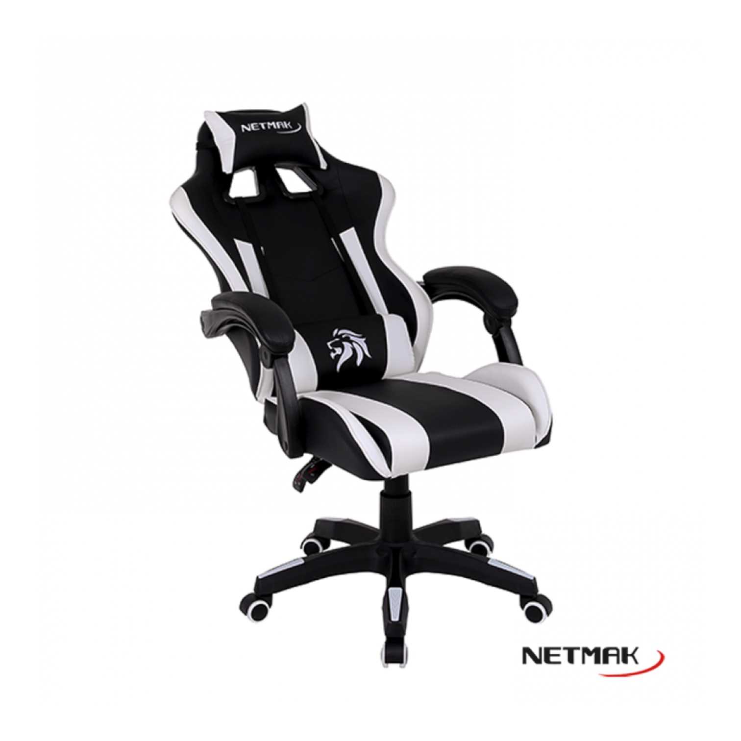 SILLA GAMER NETMAK NM-BEAST BLANCA