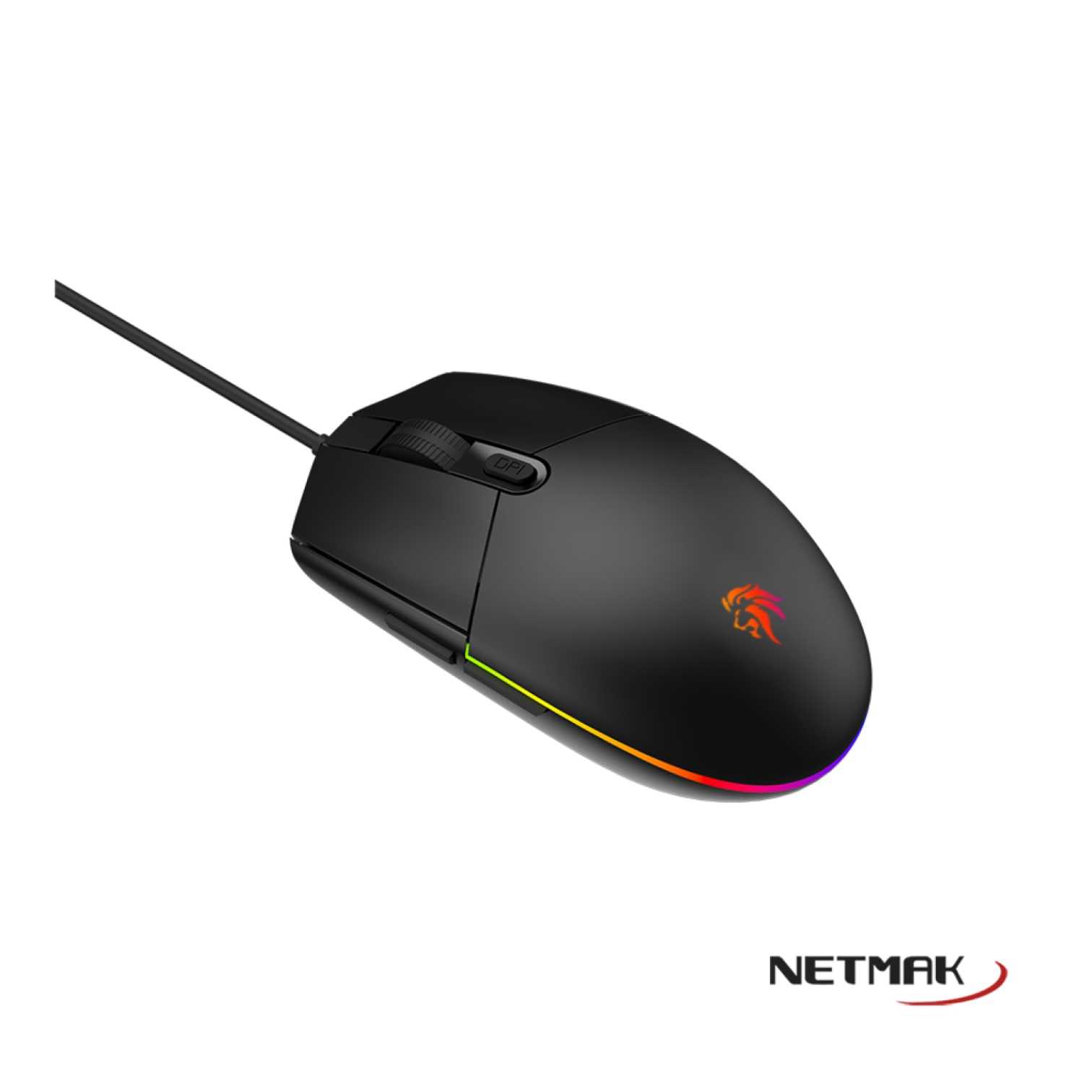 MOUSE NETMAK GAMER NM-EXPERT RGB NEGRO