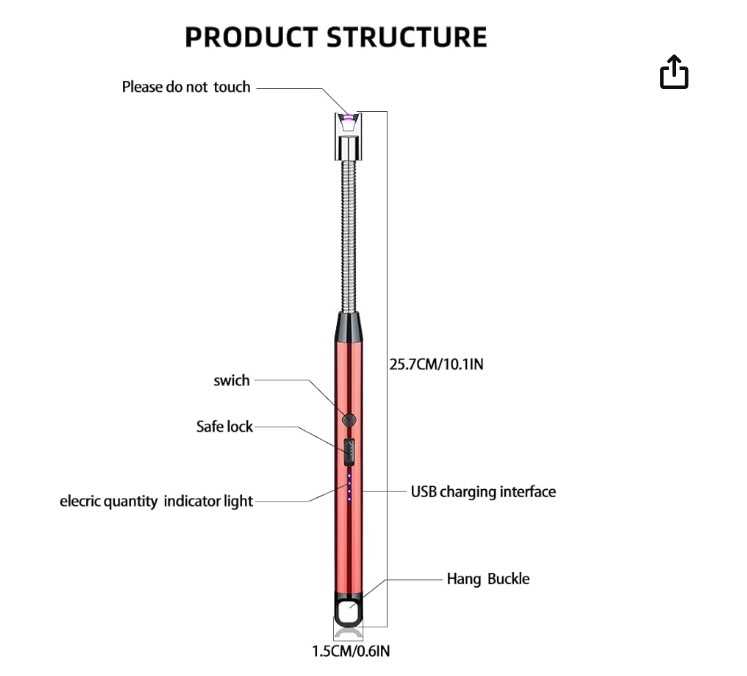 ENCENDEDOR ELCTRONICO RECARGABLEARC-4819