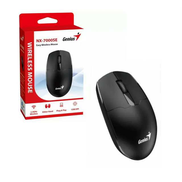 MOUSE GENIUS INALAMBRICO RS2 NX-7000SE NEGRO