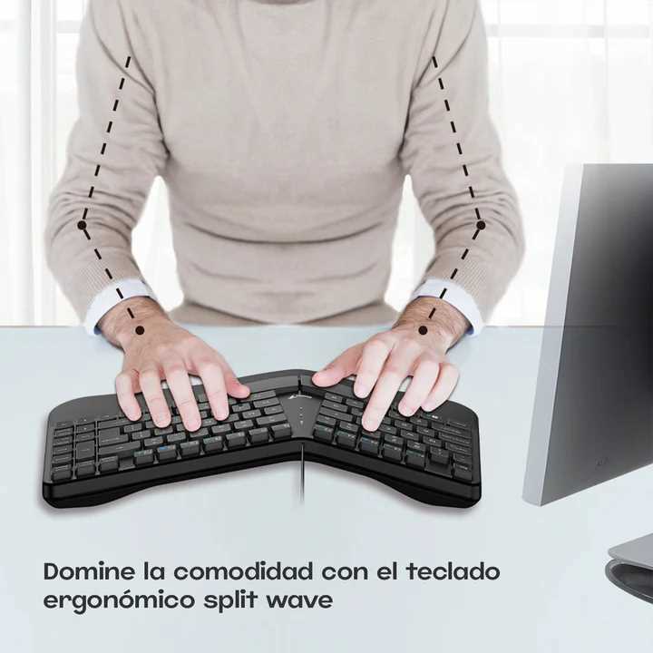 TECLADO GENIUS ERGONOMICO ERGO KB-700 BLACK