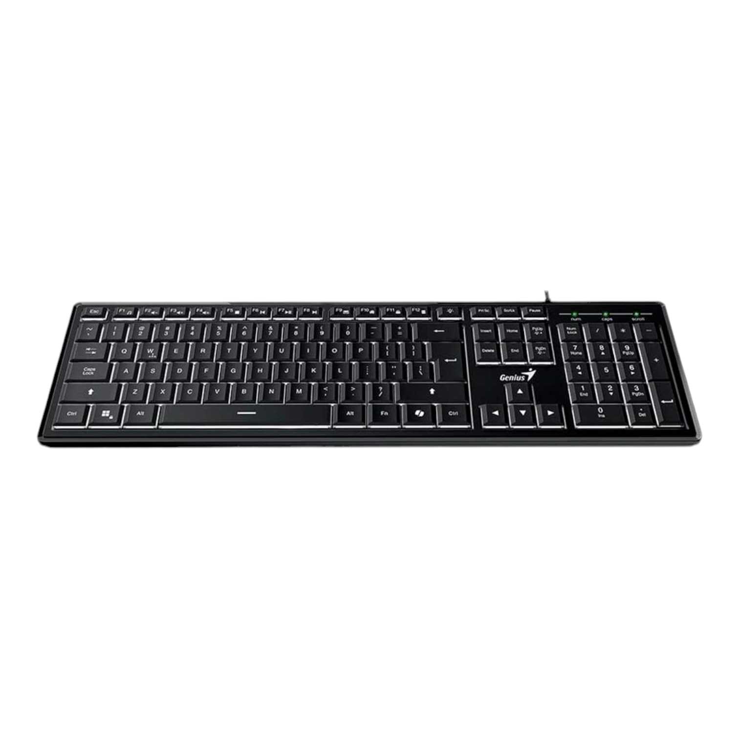 TECLADO GENIUS SLIMSTAR 820 RETROILUMINADO BLACK