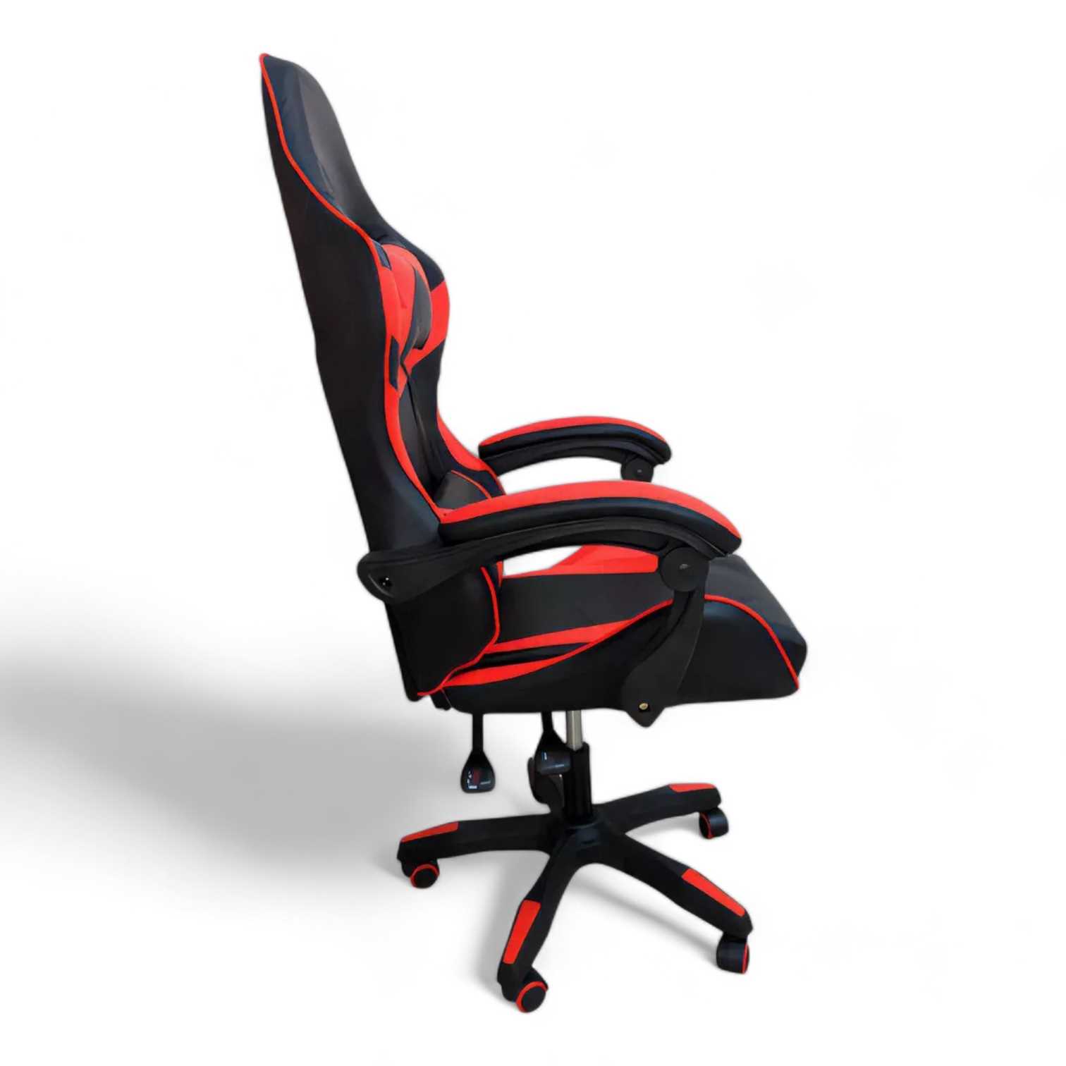 SILLA GAMER RYR BLACK-RED C/POSAPIE