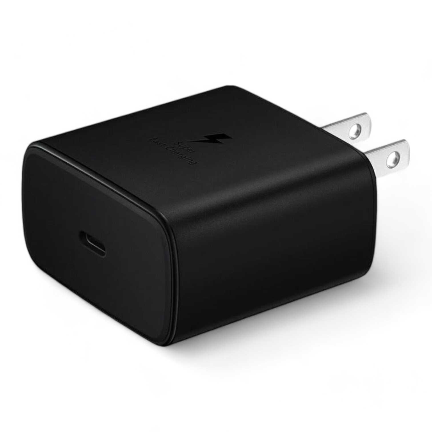 CARGADOR 220V TIPO C SAMSUNG 45W + CABLE (EP-TA845) REPLICA NEGRO