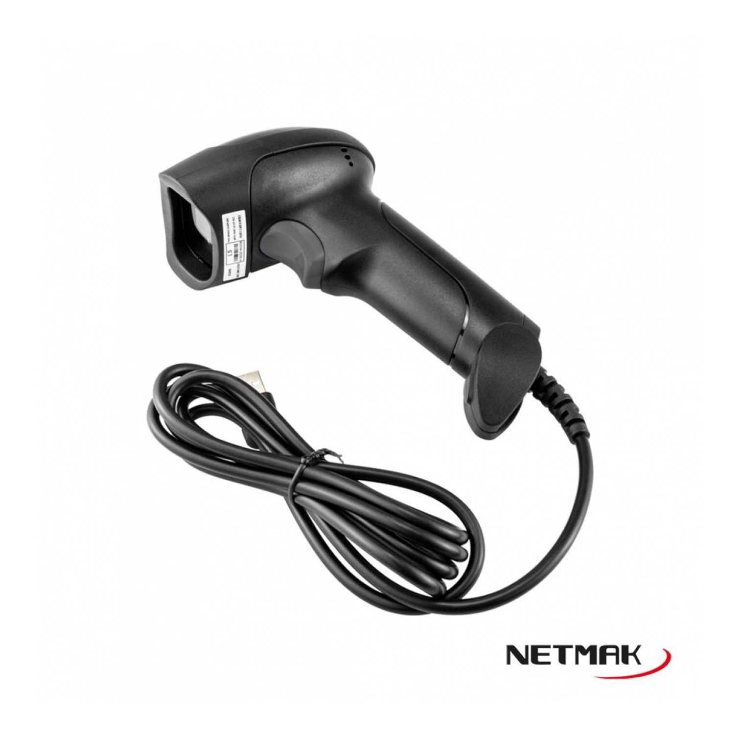 LECTOR DE CODIGO BARRA LASER NETMAK 1D/2D/QR NM-LC207