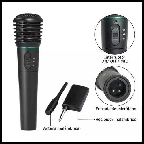 MICROFONO DINAX DE MANO INALAMBRICO DXMICN37