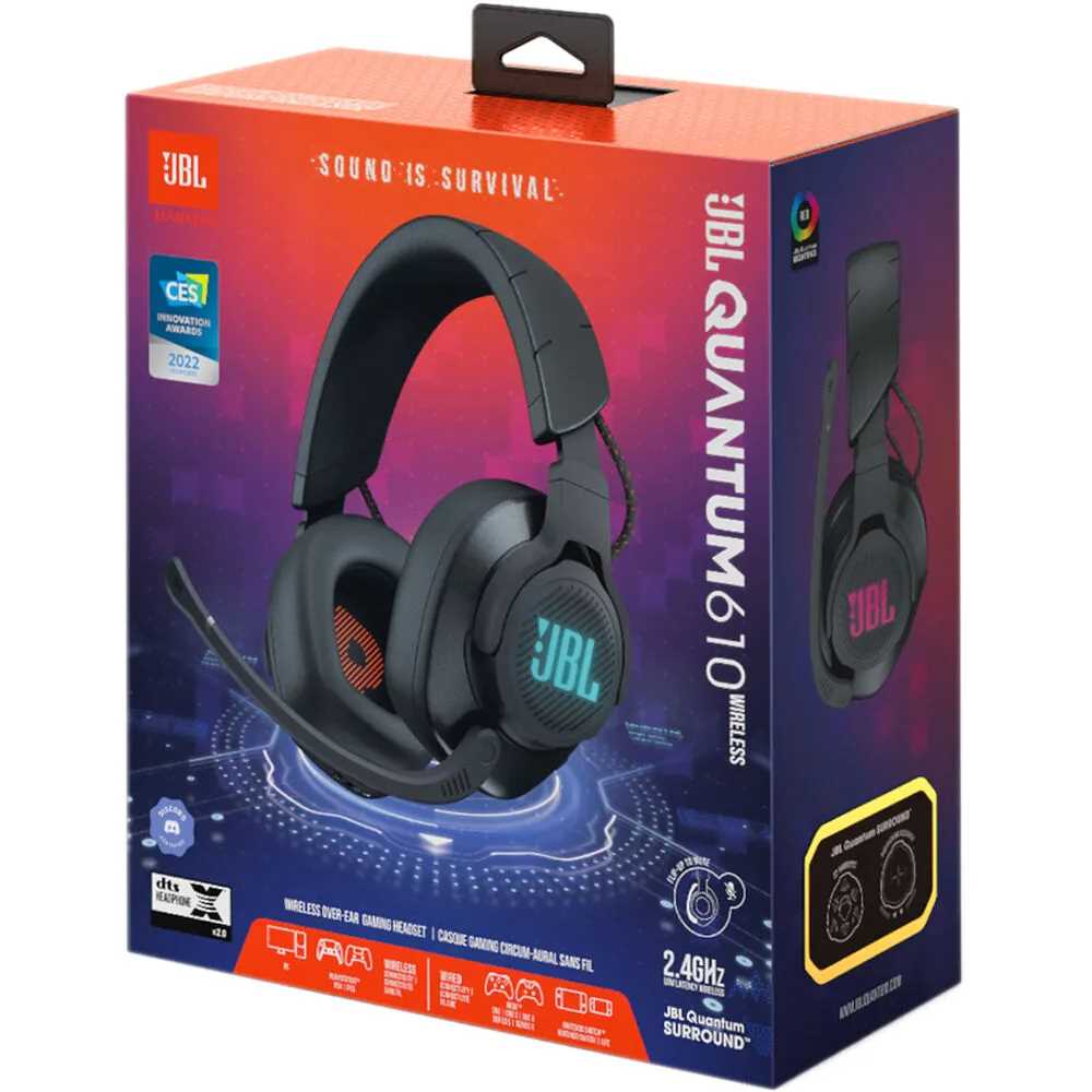 AURICULAR JBL BT VINCHA QUANTUM 610 GAMING SURROUND DUALES WIFI
