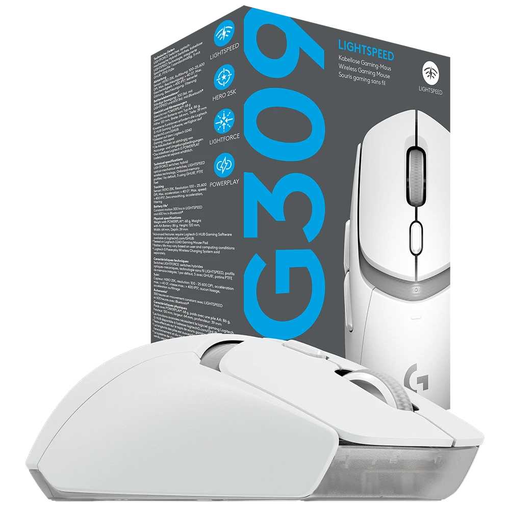 MOUSE LOGITECH G309 WIFI/BLUETOOTH WHITE