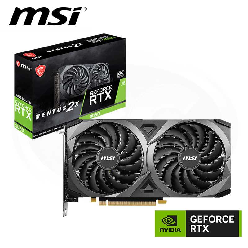 PLACA DE VIDEO RTX 3060 12GB VENTUS 2X OC
