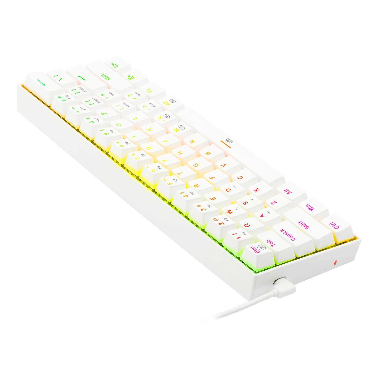 TECLADO REDRAGON K630 DRAGONBORN WHITE SW-RED