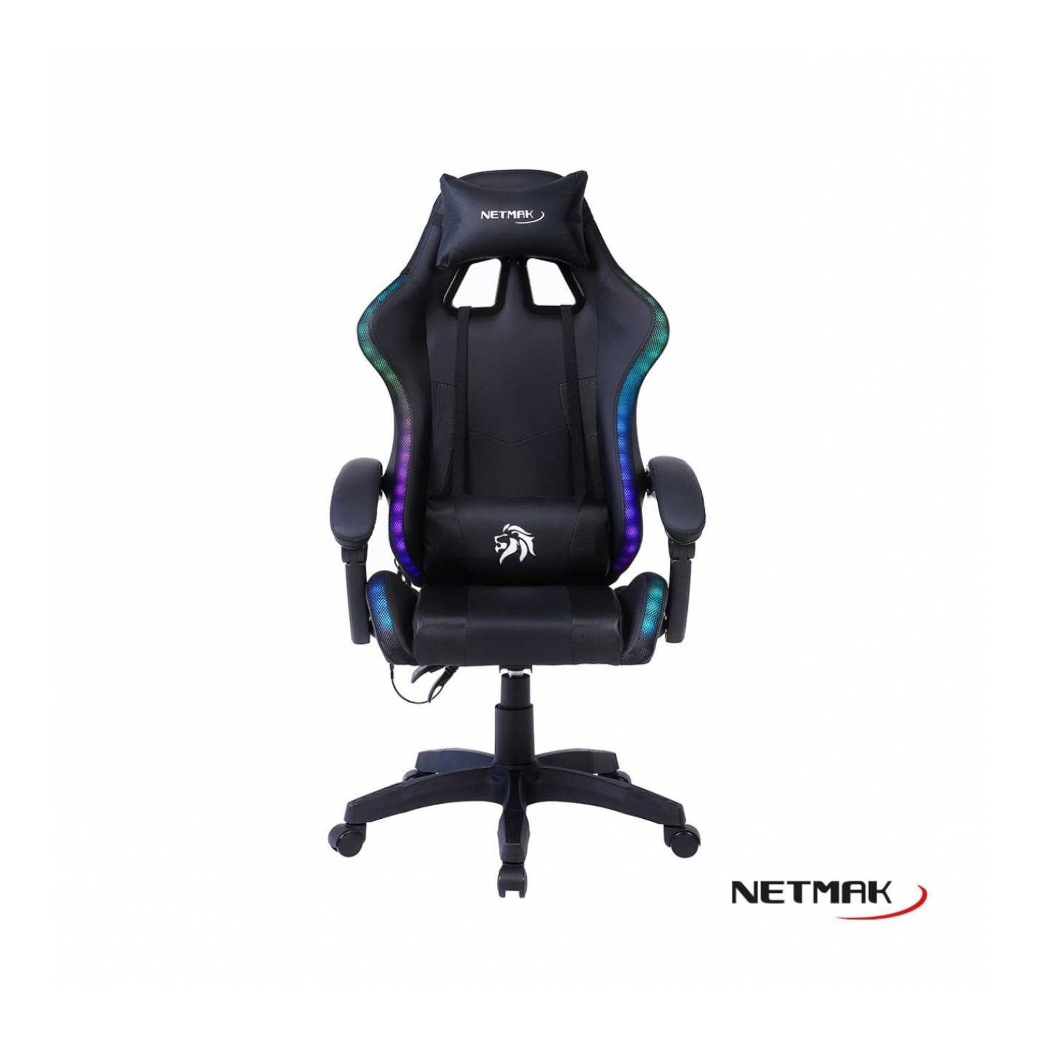 SILLA GAMER NETMAK NM-BEAST RGB