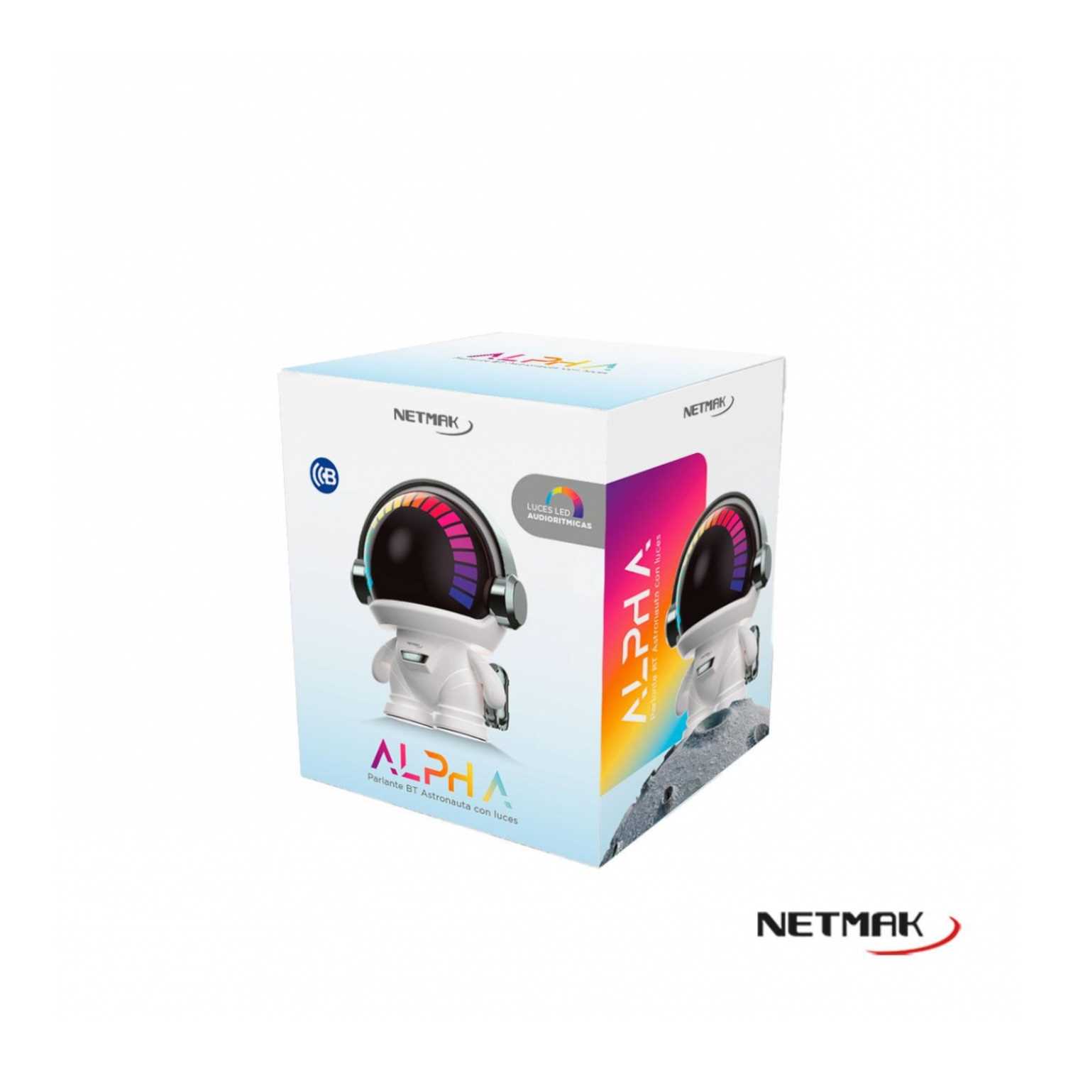 PARLANTE LED ASTRONAUTA NETMAK NM-ALPHA