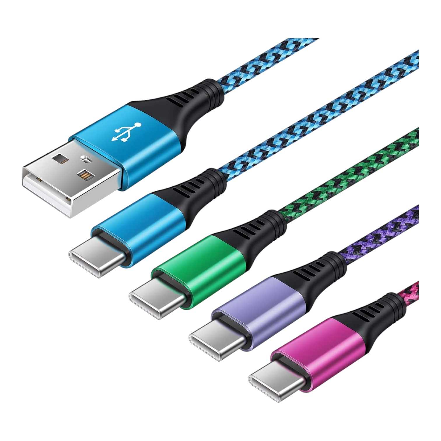 CABLE USB A TIPO C DINAX 6A 1M COLORES DXCABJKXB135