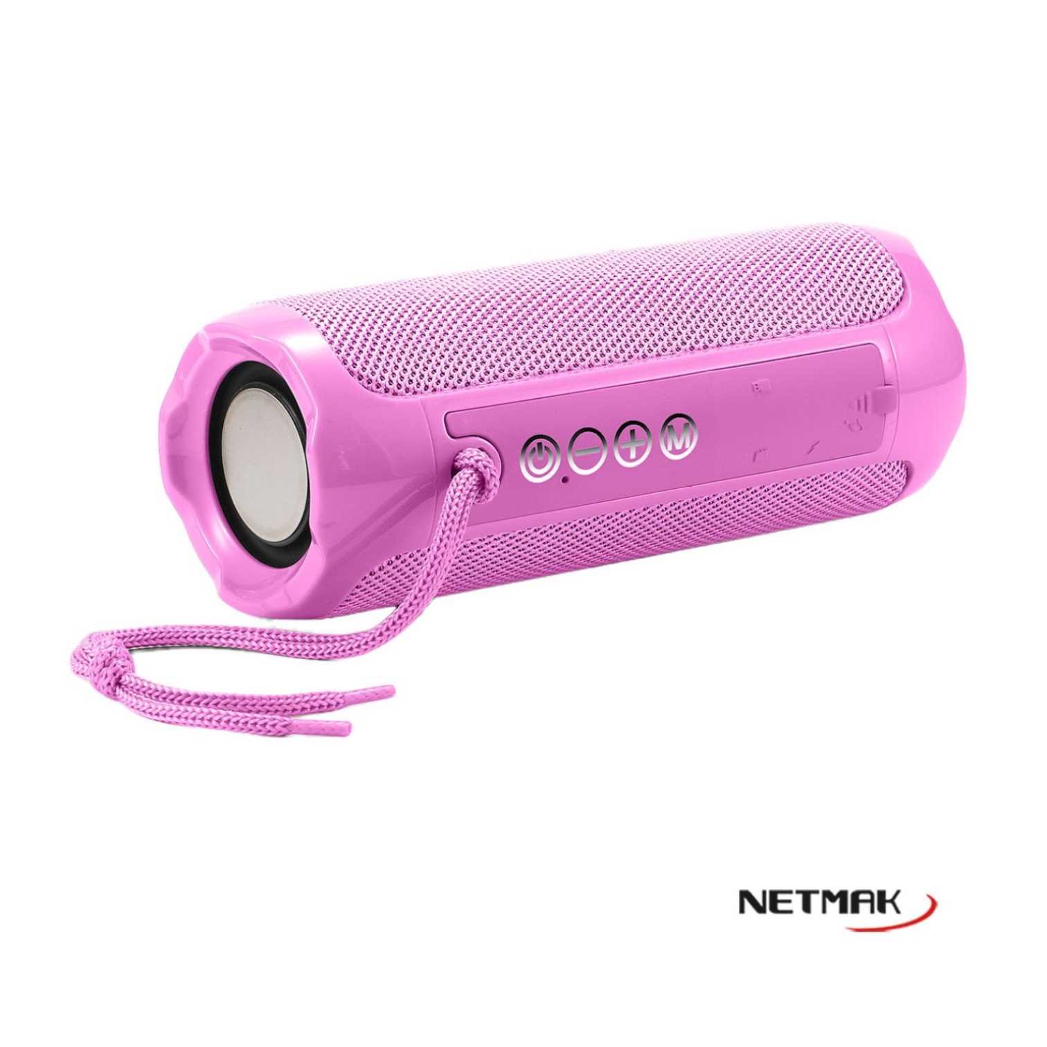 PARLANTE NETMAK BLUETOOTH 10W FLOW NM-FLOW ROSA