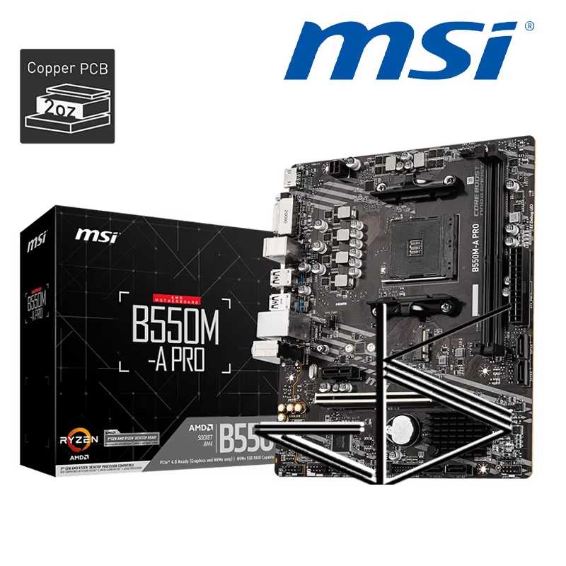 PLACA MADRE MSI AM4 B550M-A PRO DDR4