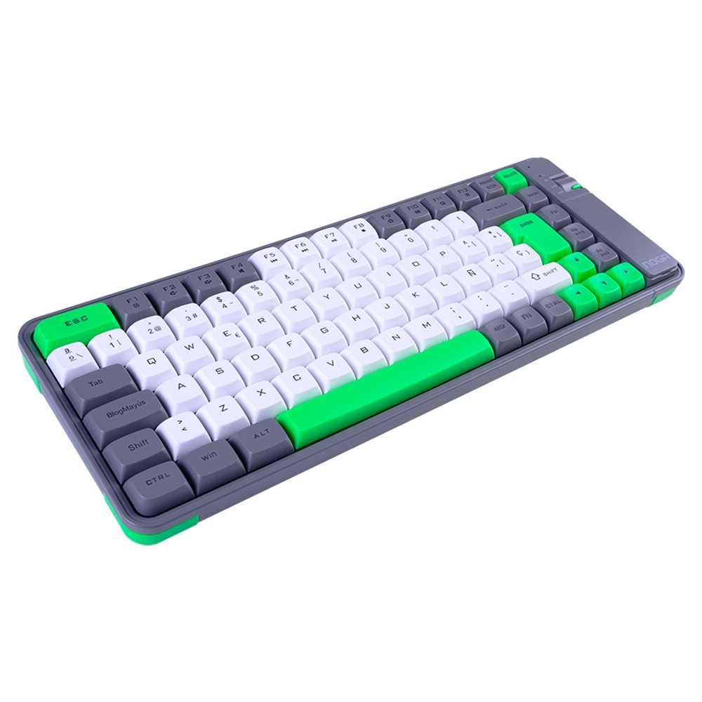 TECLADO NOGANET INALAMBRICO NKB-Q10 + BT VERDE