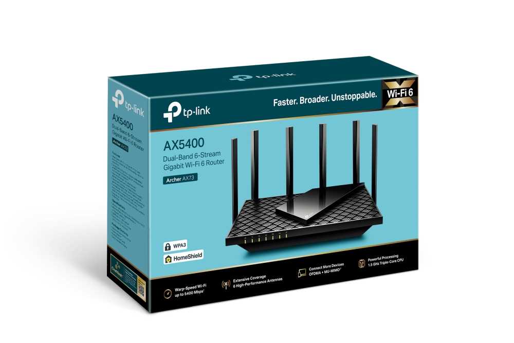 ROUTER WIFI 6 TP-LINK ARCHER DB AX73 AX5400 GIGABIT