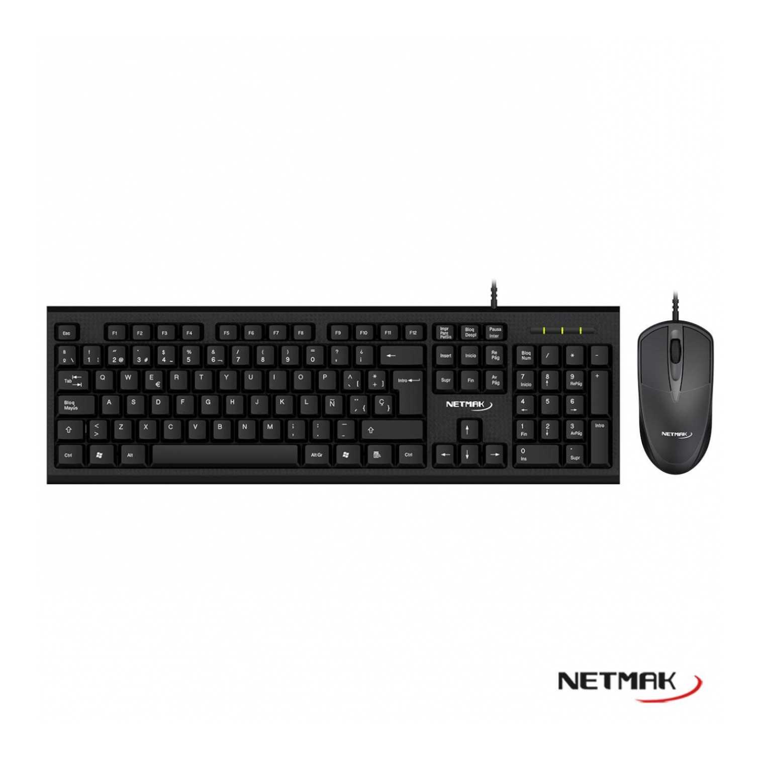 Teclado + Mouse Usb Netmak (NM-KB340)
