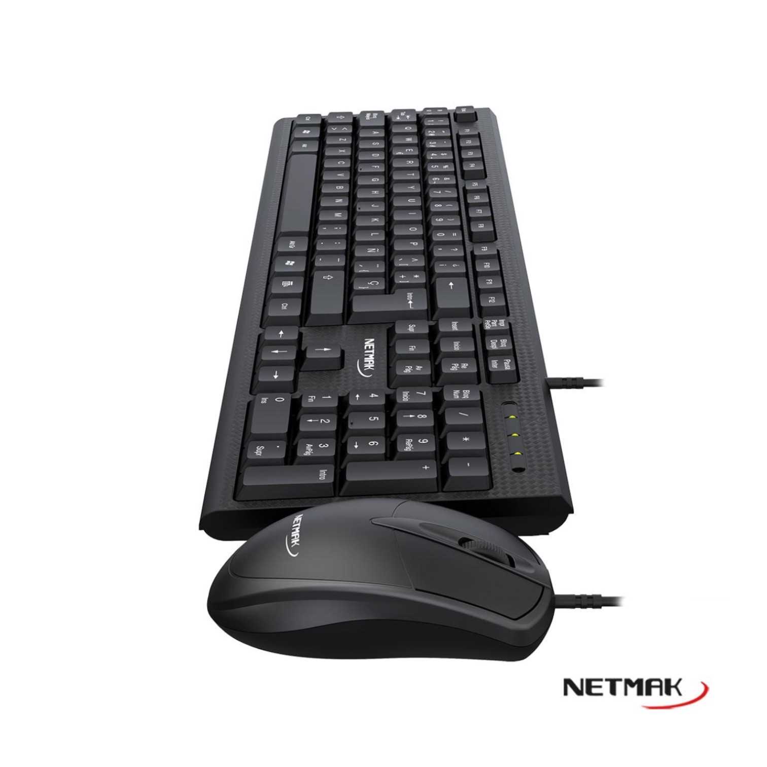 TECLADO Y MOUSE NETMAK NM-KB340